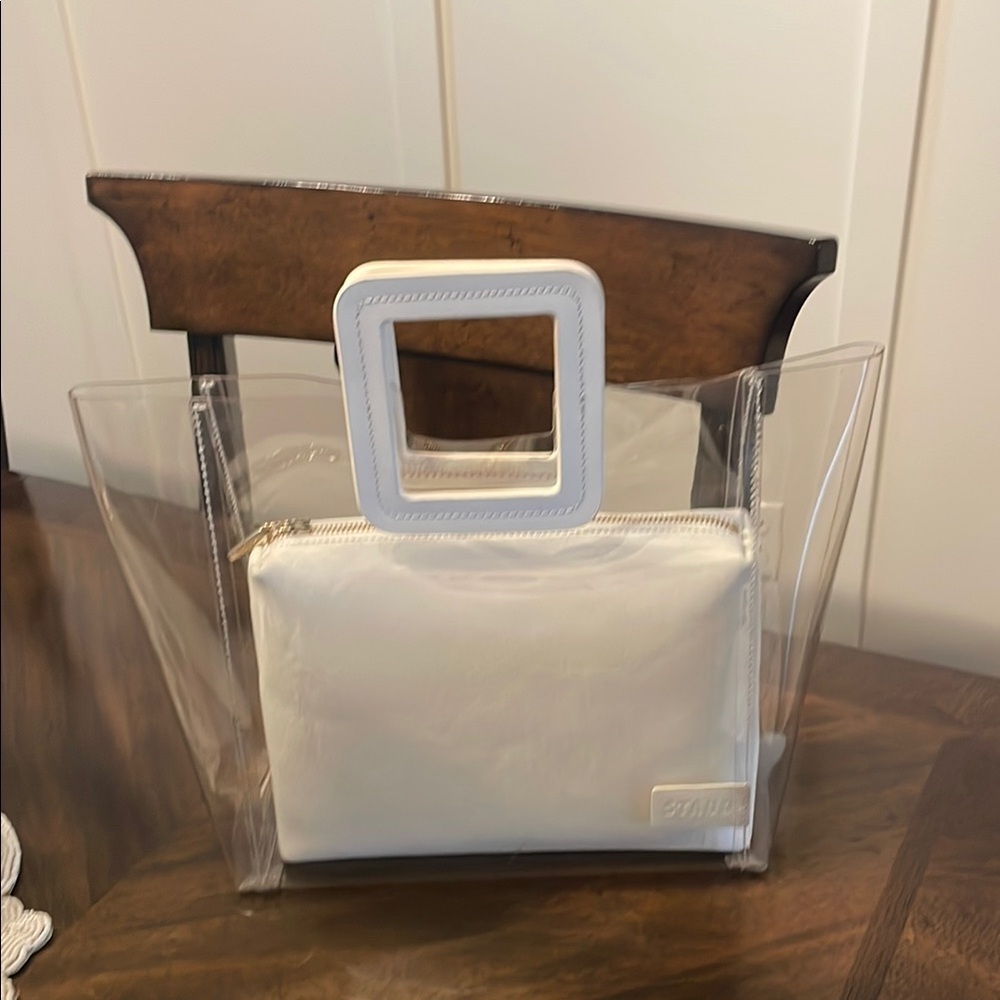 STAUD Clear Tote with White Pouch - Picture 4 of 8